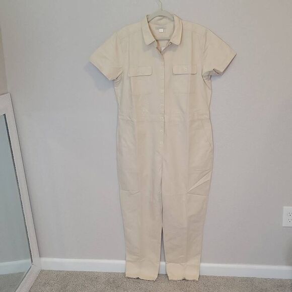 Outerknown S.E.A Suit Jumpsuit Women's Beige Size XL